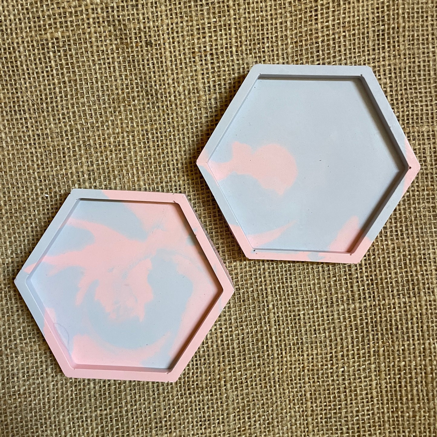 Hexagon Coaster Pair